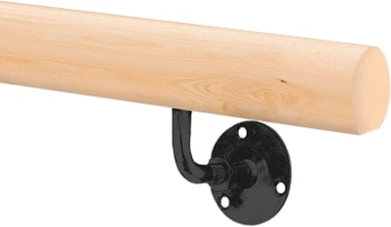 Kordo - Ronde houten trapleuningkit - Vurenhout - 2 m