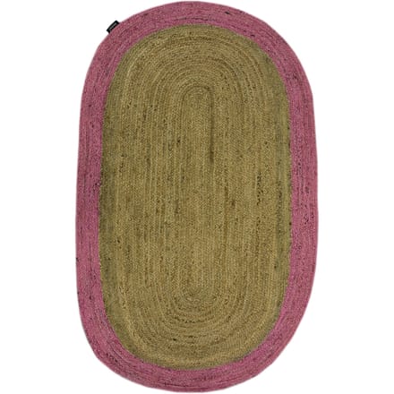Vloerkleed Rabia ovaal handgemaakt jute | Bakero