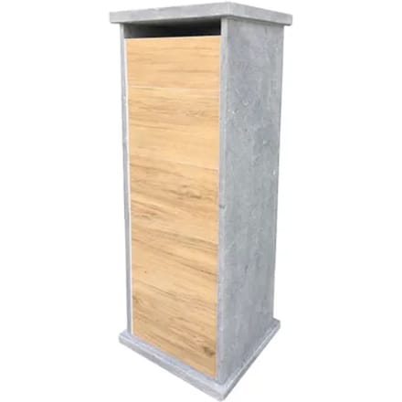 Staande Brievenbus Lhotse - Natuursteen - Blauw - 34,25x101x32cm
