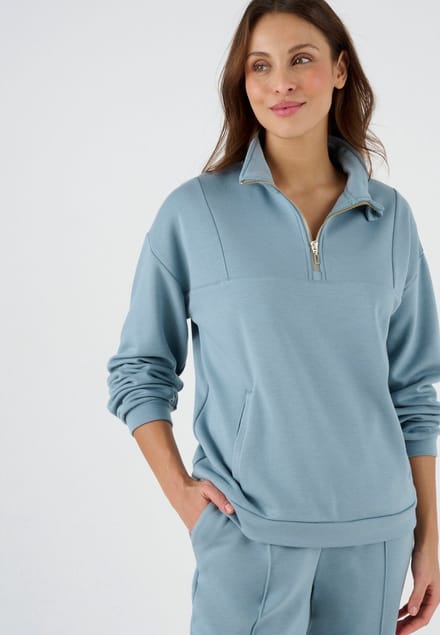 Damart - Thermolactyl sweater met geborstelde binnenkant - Dames - Blauw - S