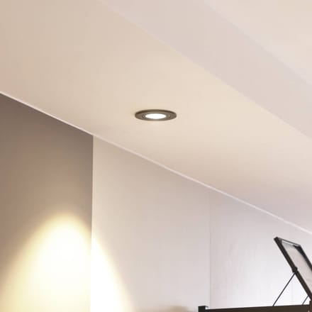 Arcchio LED downlight Jyra, zwart, 2.700K