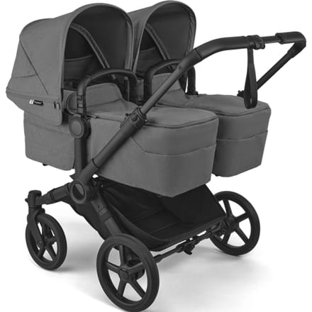Bugaboo Donkey 6 Twin Kinderwagen - Moon Grey Bekleding moon grey bekleding