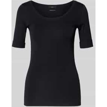 T-shirt met mouwomslag en ronde hals