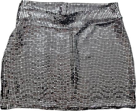 BamBella ® - Rok - Maat S/M - Feest glitter kort rokje zwart