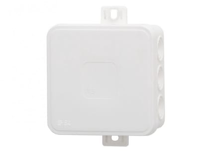 F-ELEKTRO - Serie V5 - Hermetische Doos - 75x75x41 mm - Wit - Kliksluiting