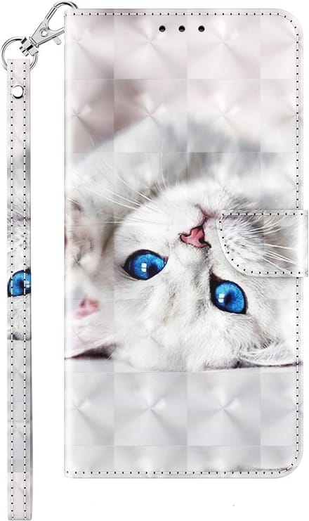 Cityhoesje-iPhone X / XS – Bookcase – Print 3D katten – incl. Pasjeshouder