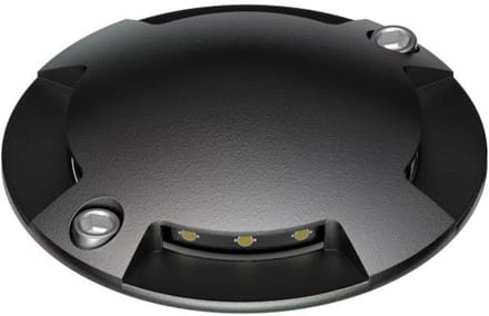 LED grondspot – 1 Watt – 3000K – IP67 – Zwart - 4 kanten