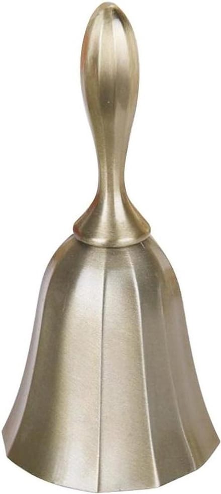 Allecto Plus - Handbel - Bel met Klassieke Uitstraling voor Bruiloft en Horeca (Mat Brons)