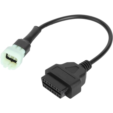 6-pins naar 16-pins adapterkabel OBD2 Motorfoutdiagnose en Detector Geschikt voor Motorfietsen gray