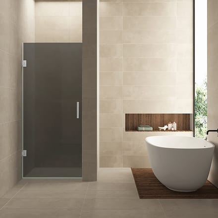 Wiesbaden Less Nisdeur Glasplaat - 80x200cm - 8mm - Rookglas - Nano Coating