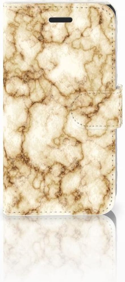 Samsung Galaxy Xcover 3 | Xcover 3 VE Bookcase Marmer Goud