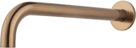 Wiesbaden Caral baduitloop rond 30 cm 1/2'' geborsteld brons koper