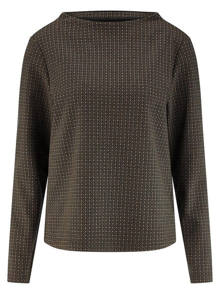 Shirt boothals Van Peter Hahn zwart