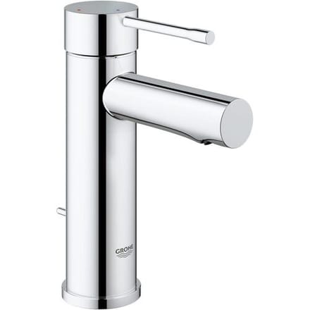 GROHE Essence New Wastafelkraan - lage uitloop - met trekwaste - chroom - Waterbesparend