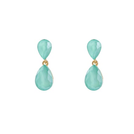 Go Dutch Label Oorknoppen Little Double Drop Apple Blue