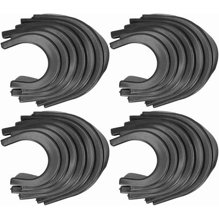 4 Jeu Doublures d'Angle de Poche de Table de Billard de Rechange Accessoire de Sport Queue de Billard Noir gray