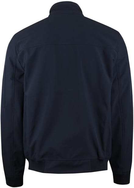 Navy jas softshell Casa Moda kort polyester dubbele borstzak