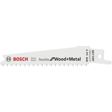 Bosch Reciprozaagblad S 511 DF - 5PC "FLEXIBLE FOR WOOD&METAL