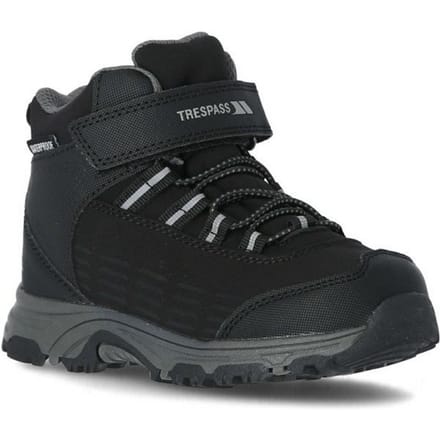Trespass Kinderen/Kinderen Harrelson Mid Cut Wandelschoenen (Zwart)