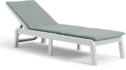 Keter Mallorca Ligbed - inclusief kussen - 187.5x58x29cm - Wit