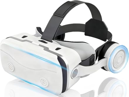 ZMR® VR Bril met Controllers - VR Bril - VR Games - Wit - 18cm x 15cm x 12cm