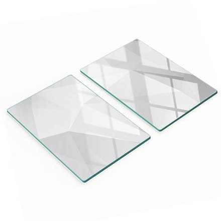 Decoratieve glazen snij- en serveerplanken, abstract ontwerp, 2x40x52 cm