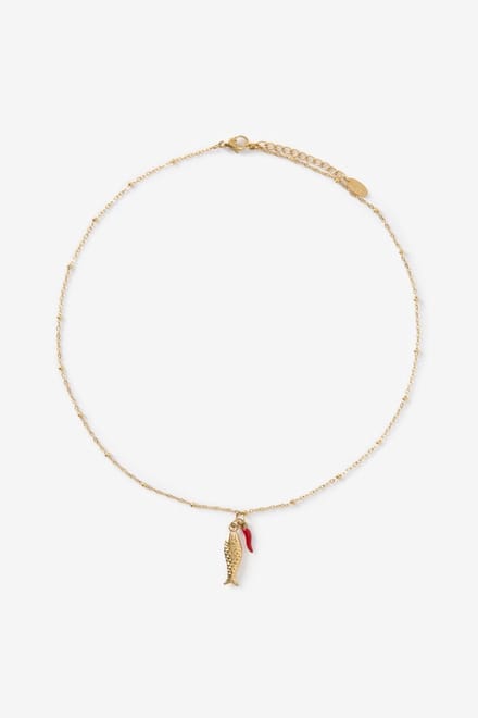 Sissy-Boy - Gold plated ketting met visje