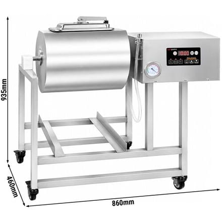 GGM Gastro Vakuum-Mariniermaschine - 45 Liter - beidseitiger Drehlauf - Digital - mit Timerfunktion