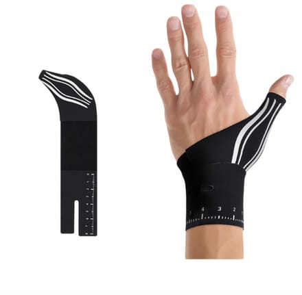Unisex Lichtgewicht Duimspalk Polssteun - Linkerhand - Zwart