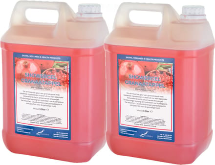 Claudius Douchegel Granaatappel 5 liter - set van 2 stuks - Showergel