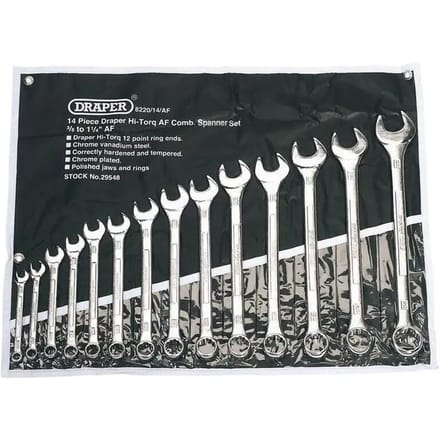 Combinatiesleutelset Draper (x14)