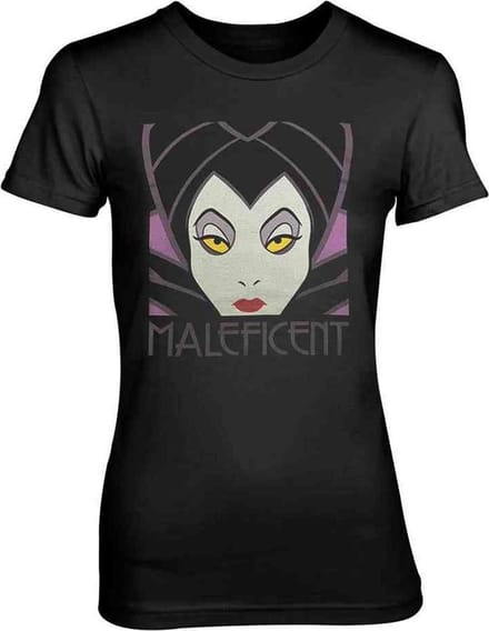 Disney Maleficent Dames Tshirt -S- Zwart