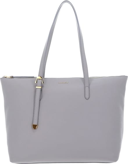 COCCINELLE Leren Schoudertas Coccinelle Gleen Handbag Light Grey Lichtgrijs
