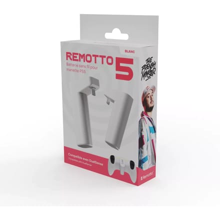 Remotto Battery Charger WiFi Controller - White - Sony PlayStation 5