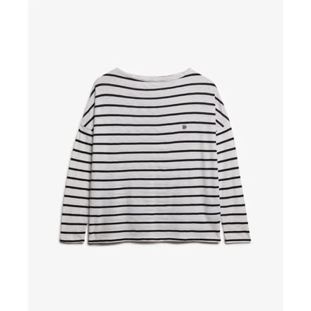 V-hals T-shirt met lange mouwen voor dames Superdry