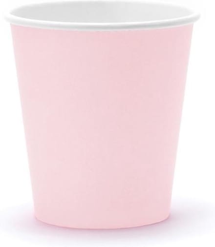 Bekertjes licht roze - 6 stuks - Babyshower / Geboorte meisje