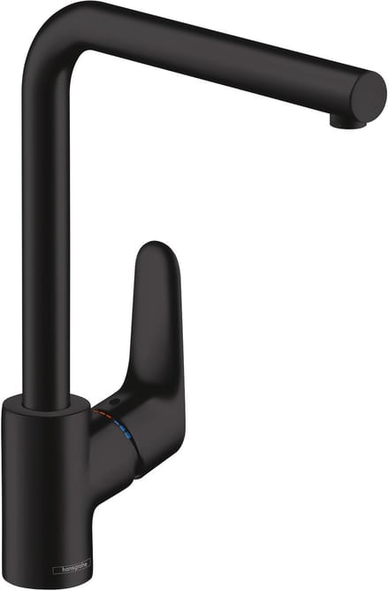 hansgrohe Focus M41 - Keukenmengkraan - Ééngreeps bediening - 280mm - Mat Zwart