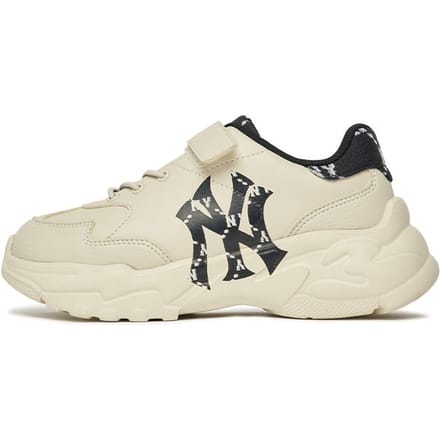 MLB Baskets Chunky Runner Basse Décontractées pour Enfants 7ASHCM22N-50BKS 33.5 beige