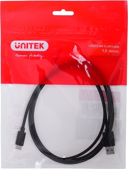 Unitek - USB-C cable - USB Type A to 24 pin USB-C - 1.5 m