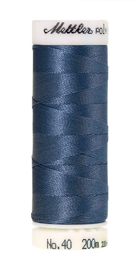 Mettler borduurgaren - Blauw - Nr 3953 - Polysheen - 200 meter