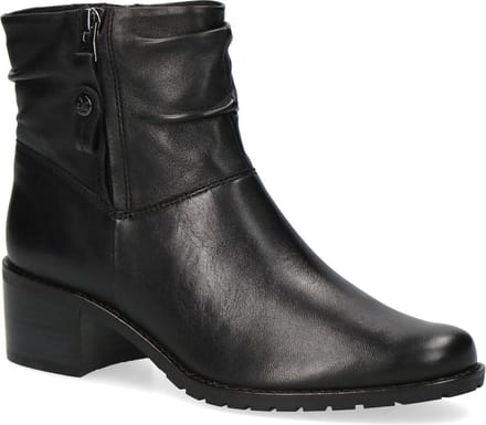Caprice Zwart Soft Enkellaarzen maat 38