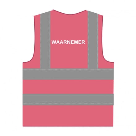 Waarnemer hesje RWS roze