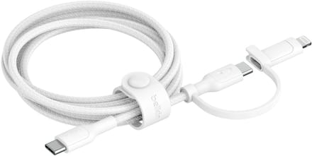 Belkin BoostCharge Pro USB-kabel USB 2.0 1,5 m USB C USB C/Lightning 0,48 Gbit/s 60 W Wit