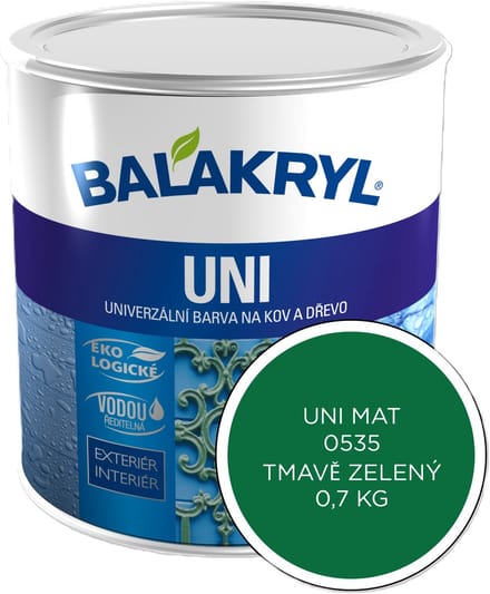 Balakryl UNI MAT 0,7kg, 0535 donkergroen