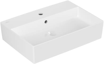 Villeroy & Boch Memento 2.0 opzetwastafel 1 kraangat 60x42cm ceramic+ met overloop wit
