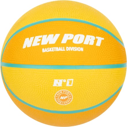 New Port Basketbal - Mini - Geel/Oranje - Maat 1 - Rubber/Butyl