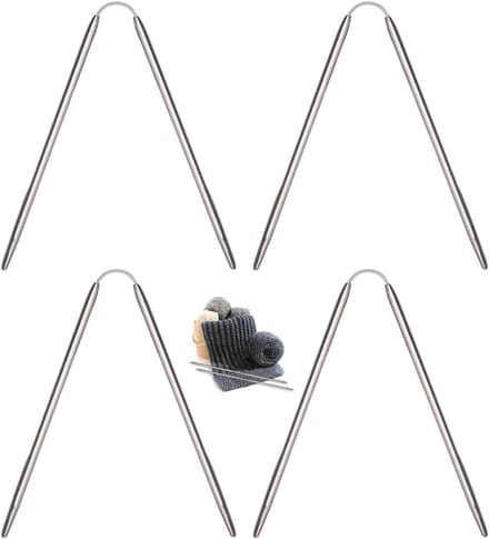 Verwisselbare Rondbreinaalden Set van RVS - 4 Stuks voor Diverse Projecten