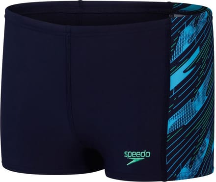 Speedo Boys HyperBoom Panel Aquashort True Navy / Harlequin Green / Picton Green