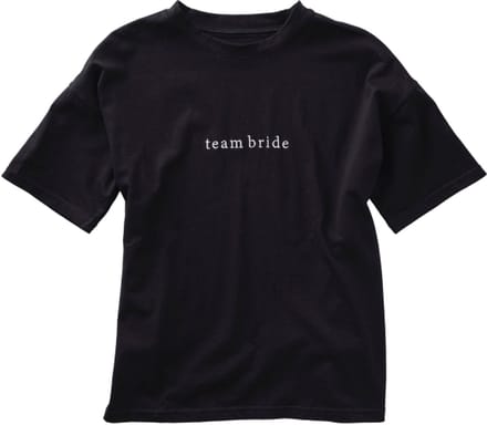 Ginger Ray - Zwart t-shirt team bride - maat S