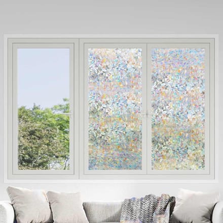 vidaXL - Raamfolies - 5 - st - mat - 3D - regenboogpatroon - PVC